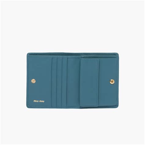 miu miu love wallet blue|Marina Blue Small Leather Wallet .